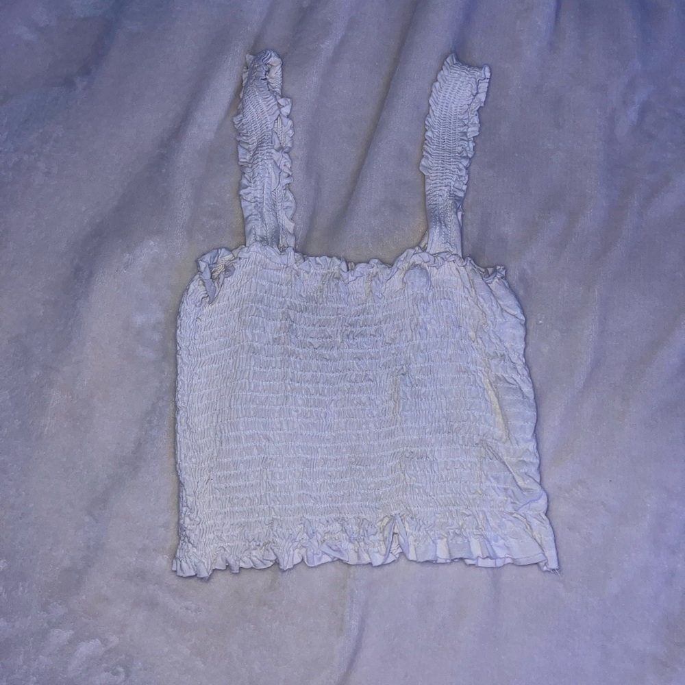 white crop top
